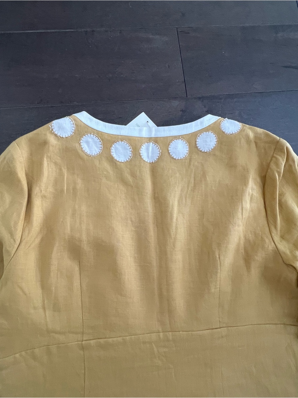 100 % Linen Boden Mustard Yellow Linen Dress - Picture 8 of 14